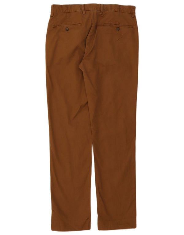 Мужские прямые брюки-чиносы J. CREW BOWERY W30 L32, коричневые, хлопковые