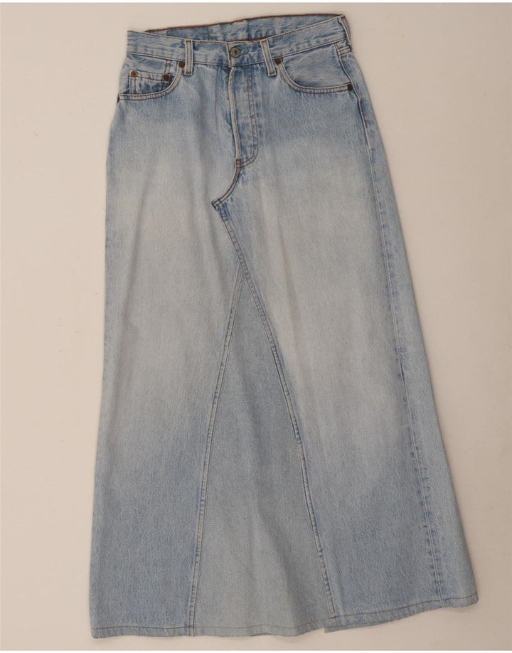 Женская джинсовая юбка миди Levi's 501 W29, маленькая синяя, хлопок