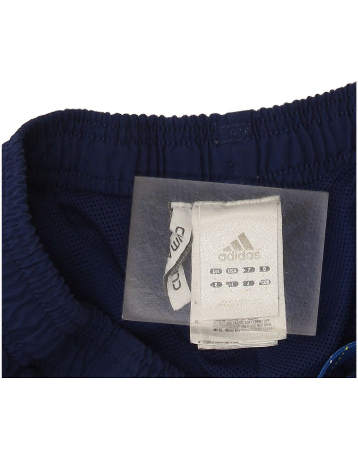 Мужские спортивные шорты Adidas Climalite, большие темно-синие, полиэстер