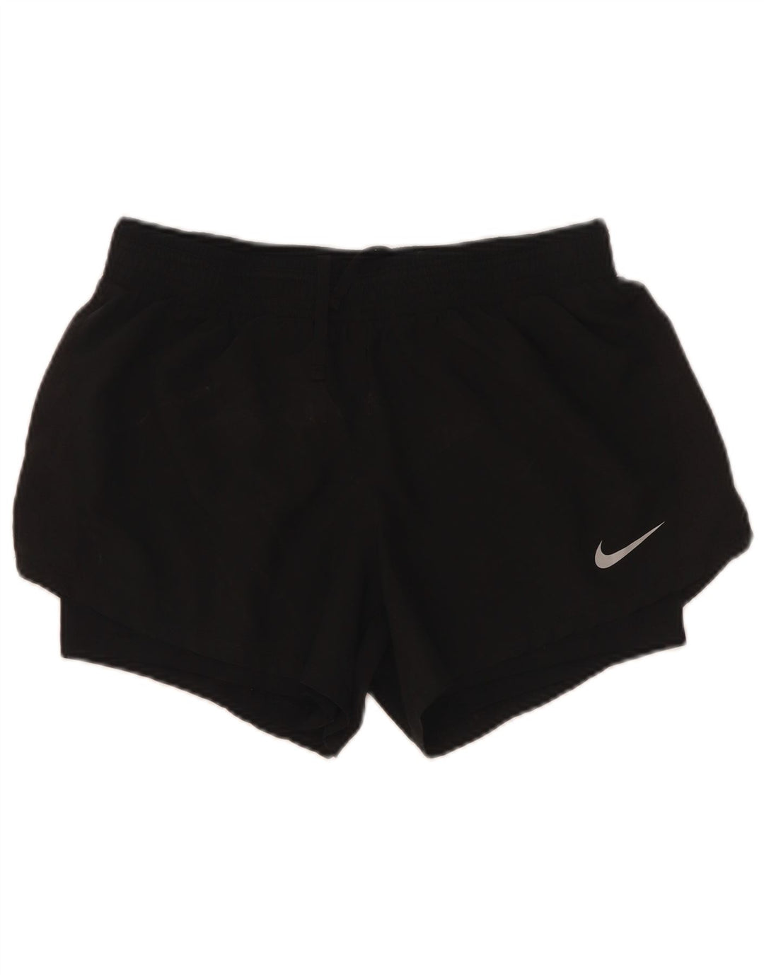 Женские спортивные шорты Nike UK 12, средний черный полиэстер