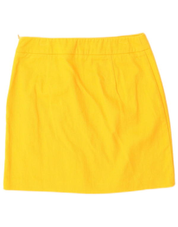 Женская мини-юбка с рисунком Moschino UK 8, маленькая W26, желтый хлопок