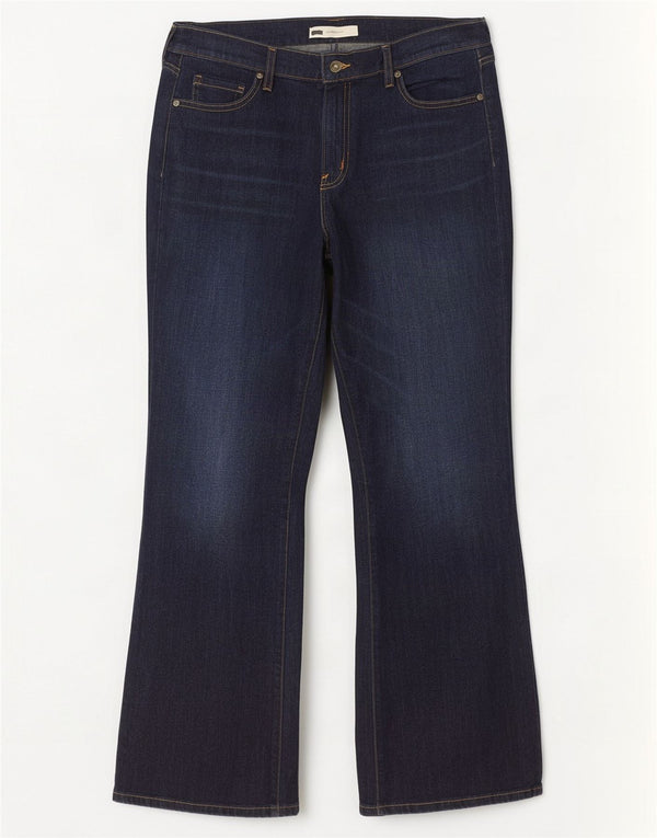 Женские джинсы Levi's 515 с высокой талией Bootcut США 16 2XL W33 L32 Темно-синие