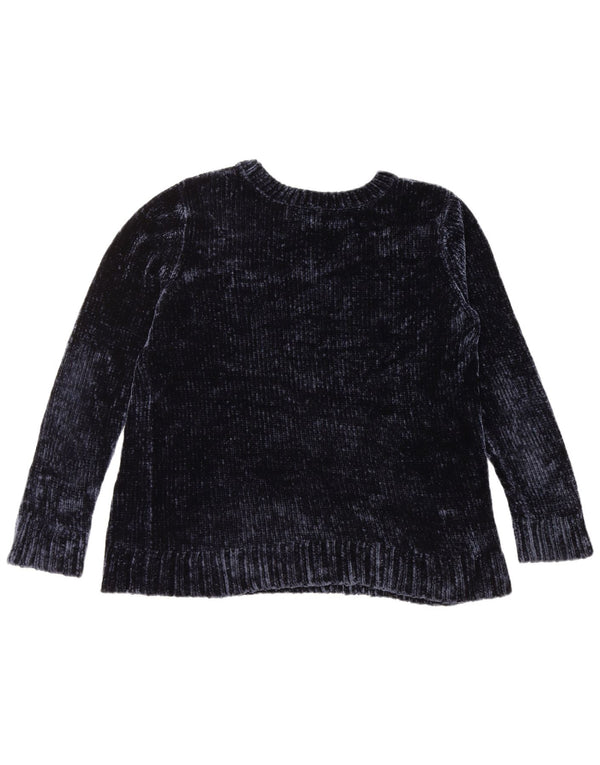 Женский свитер ORVIS с круглым вырезом UK 16, большой темно-синий полиэстер