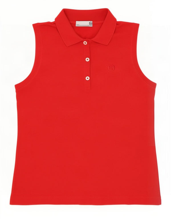 Женская рубашка поло без рукавов Sergio Tacchini IT 44 Medium Red