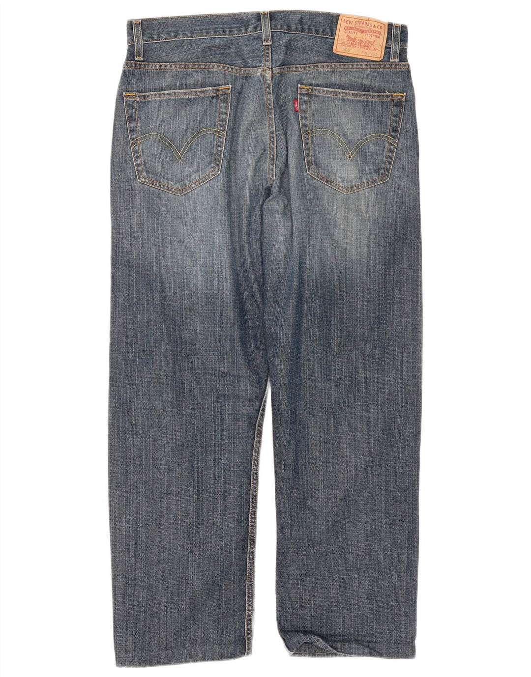 Мужские прямые джинсы Levi's 505 стандартного кроя W36 L29 синие, хлопок