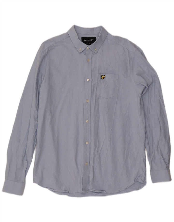 Мужская рубашка LYLE & SCOTT XL, синяя, хлопок