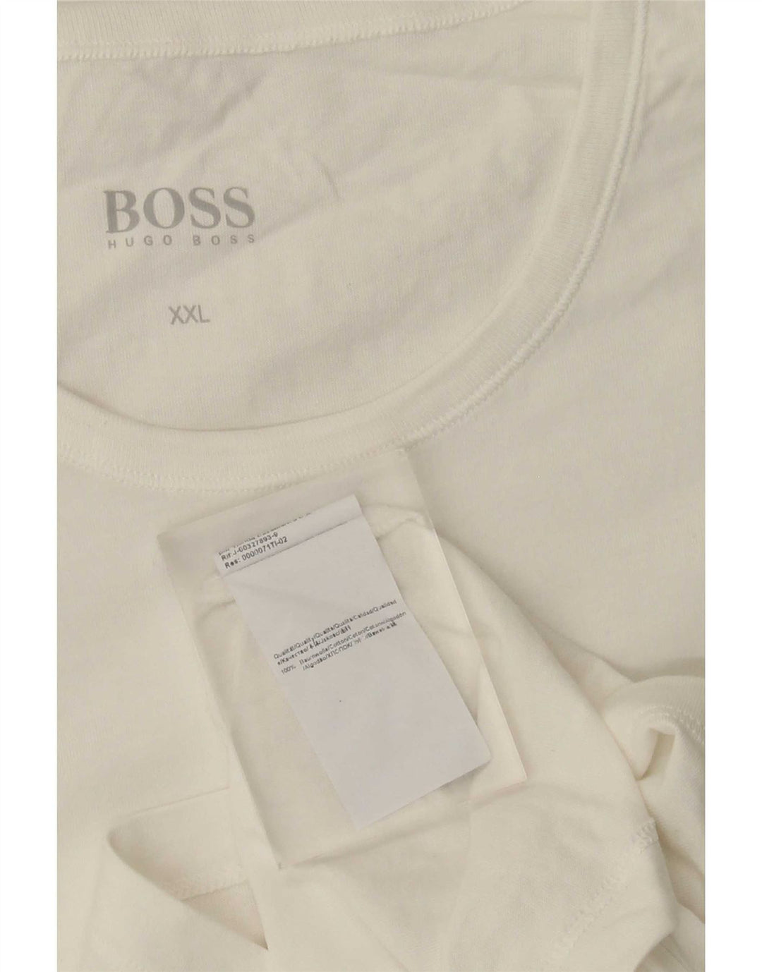 Мужская футболка Hugo Boss Top 2XL Белый Хлопок