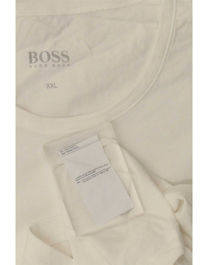 Мужская футболка Hugo Boss Top 2XL Белый Хлопок