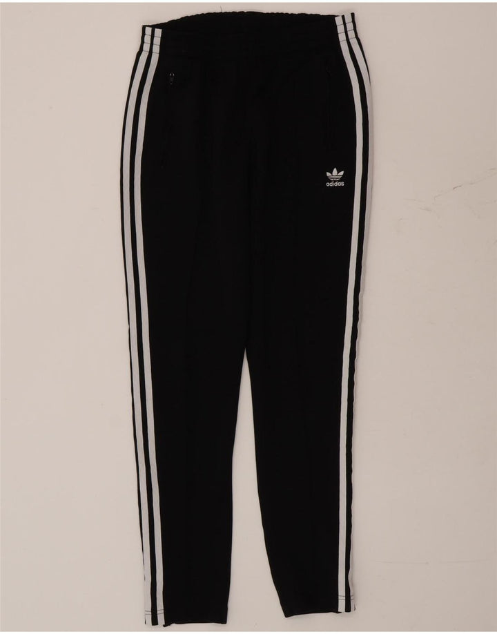 Женские спортивные брюки Adidas UK 10, маленькие черные из полиэстера