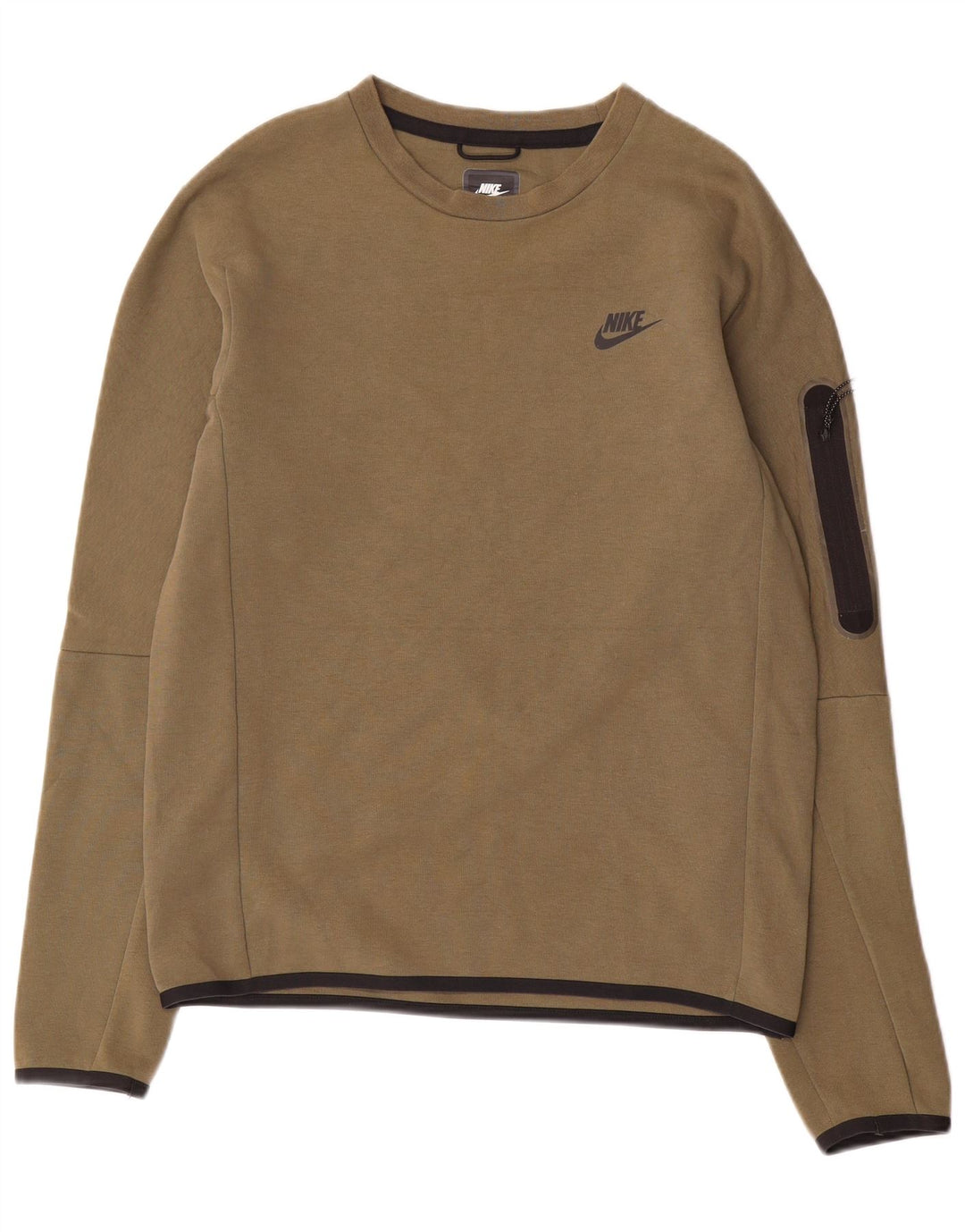Мужской свитшот Nike Regular Fit, маленький хлопковый джемпер цвета хаки