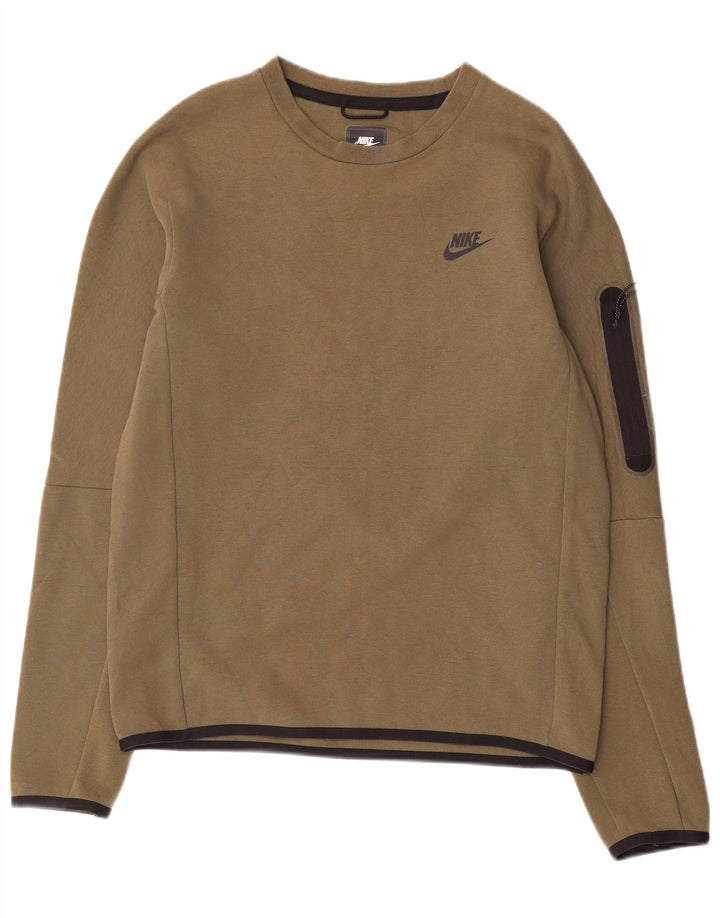 Мужской свитшот Nike Regular Fit, маленький хлопковый джемпер цвета хаки