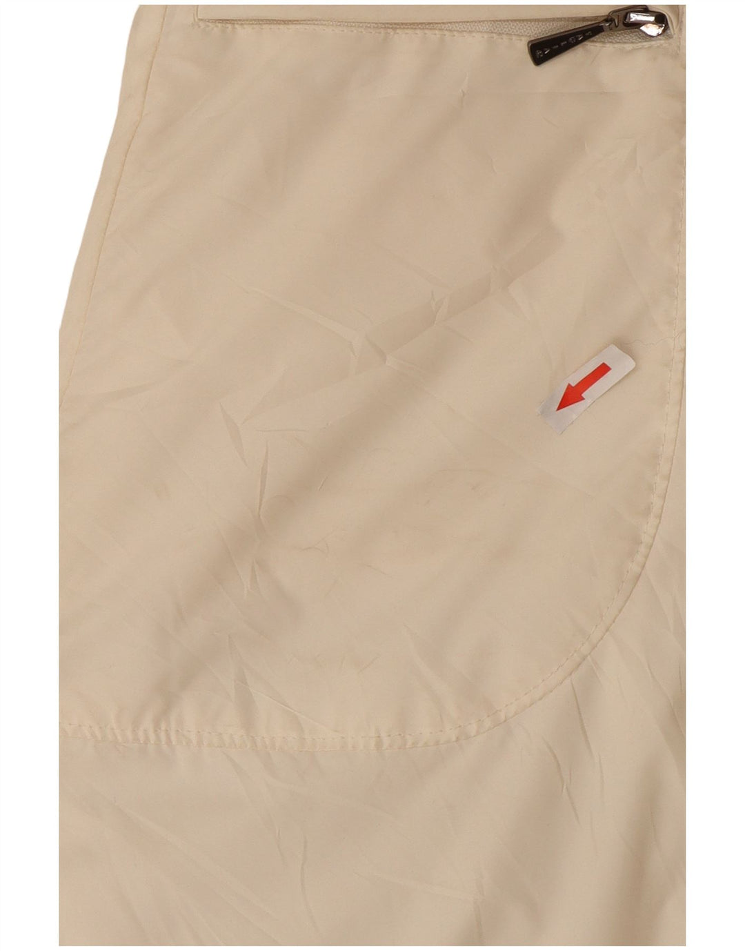 Винтажное женское стеганое пальто IT 48 XL из белого полиэстера