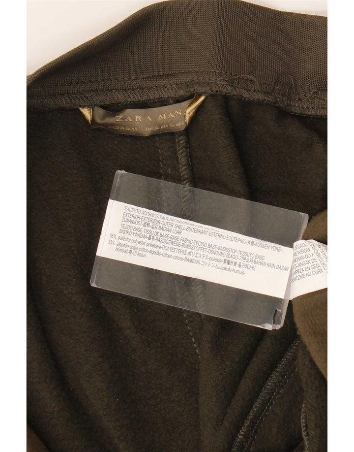 Мужской спортивный костюм Zara XL, полиэстер цвета хаки