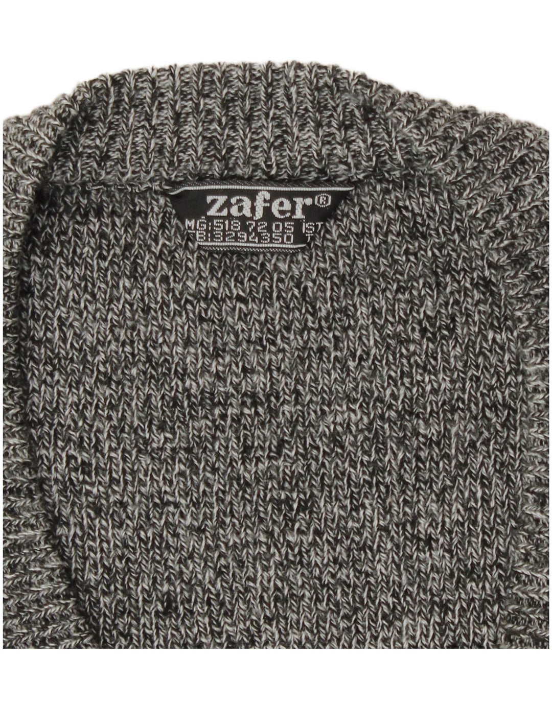 Винтажный мужской кардиган, большой серый свитер с жаккардовым узором