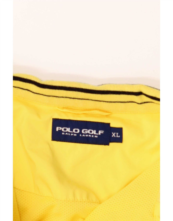 Мужская пуловерная рубашка с коротким рукавом Polo Ralph Lauren XL, желтый полиэстер