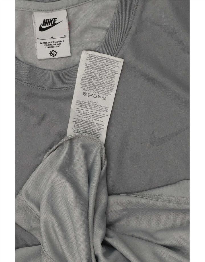 Мужская футболка с графикой Nike, средний серый полиэстер