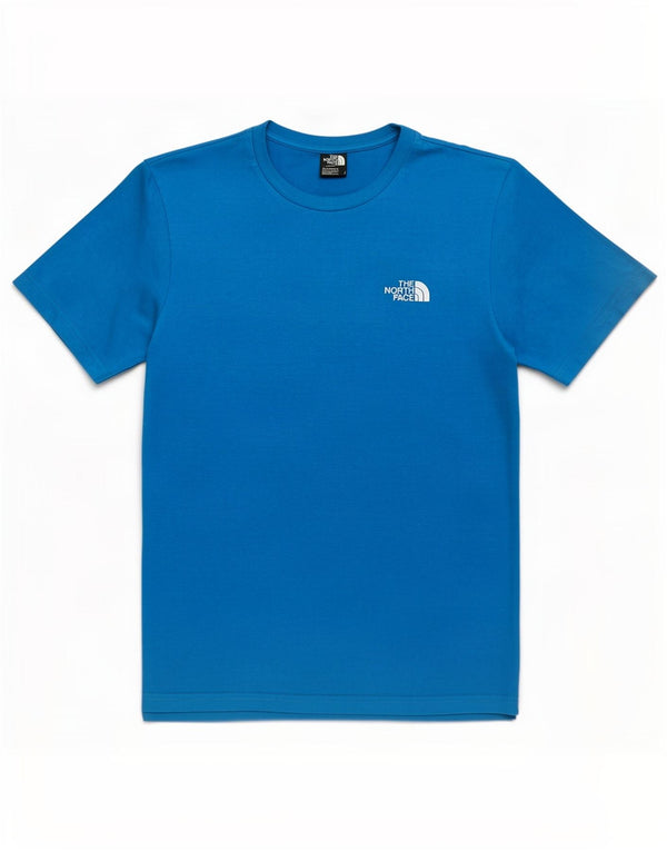 Мужская футболка с рисунком The North Face, маленький синий хлопок
