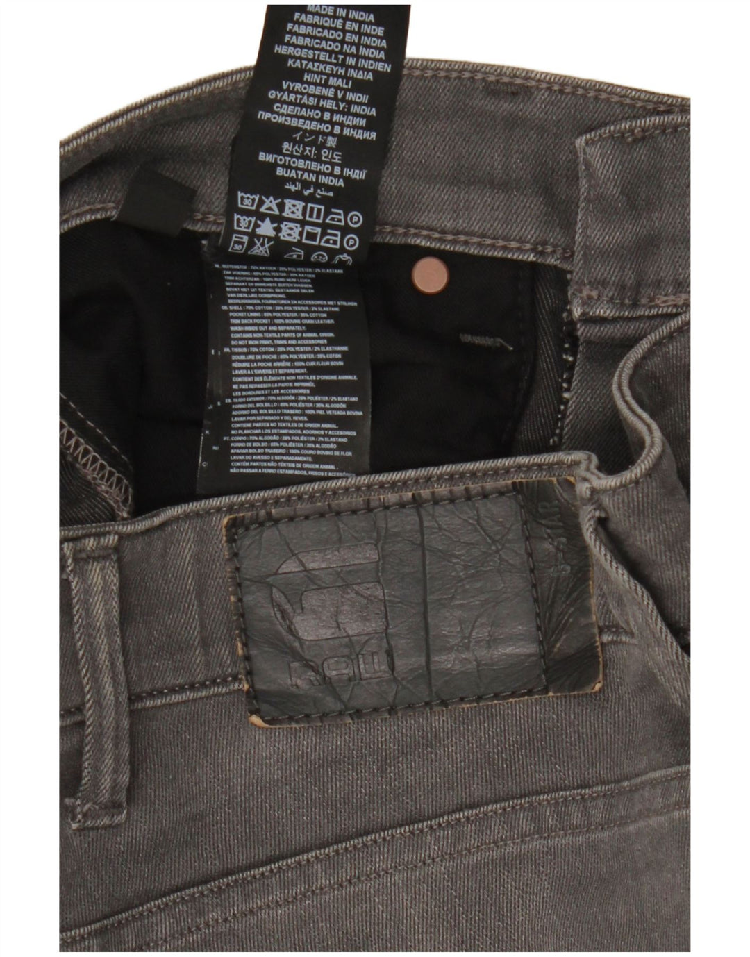 Мужские джинсы G-Star Revend Slim W32 L27, серый хлопок