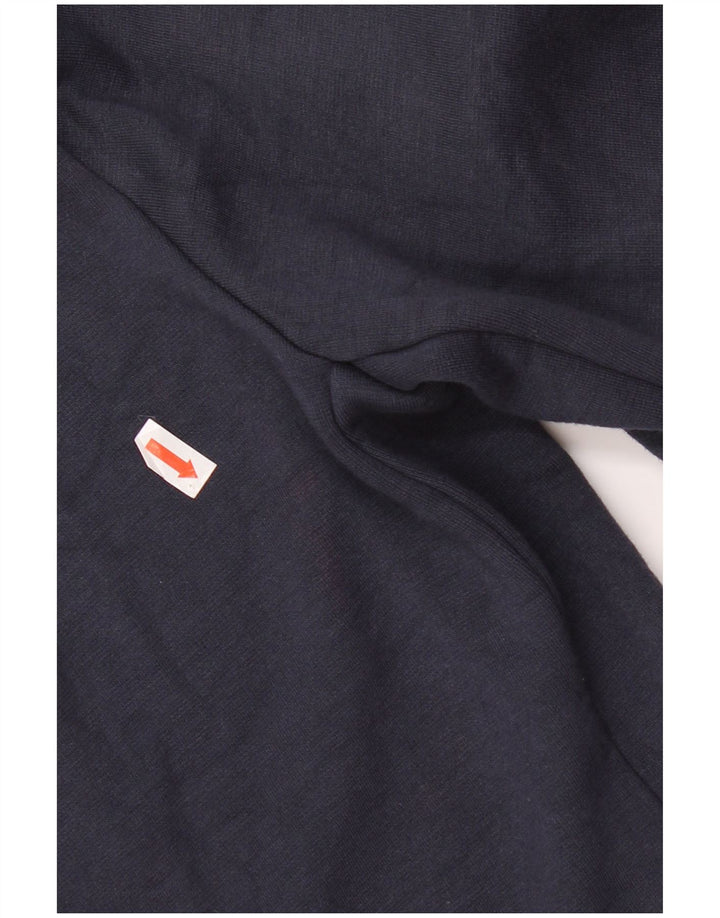 Женский пиджак на 1 пуговице Superdry UK 14, средний темно-синий, хлопок