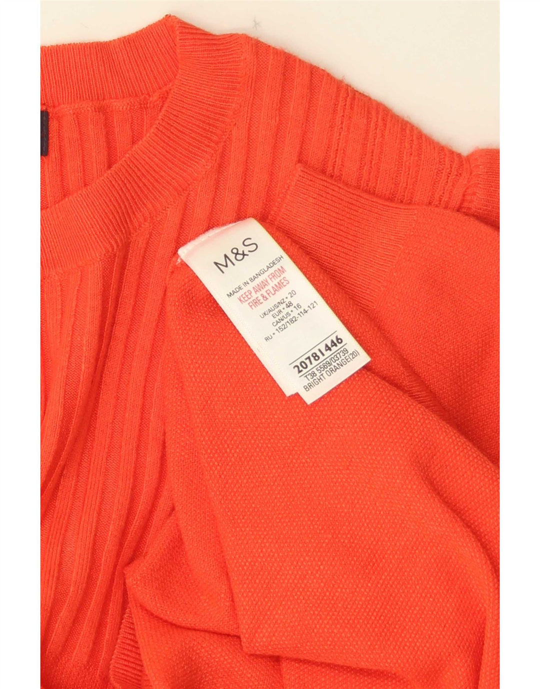 Женская блузка Marks & Spencer Top UK 20 2XL Оранжевая вискоза