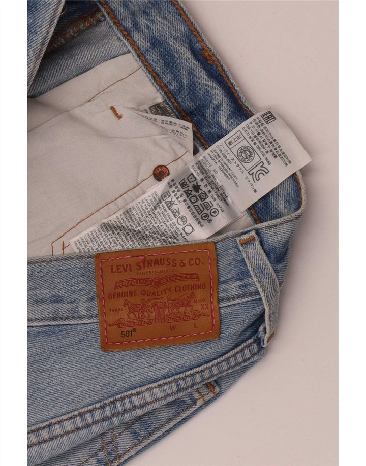 Женские джинсовые шорты Levi's 501 W25, маленькие синие, хлопок