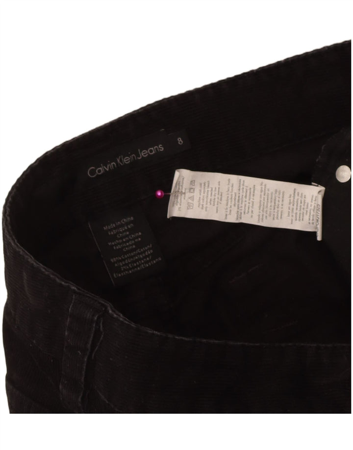 Женские вельветовые брюки Calvin Klein Bootcut США 8, средние W32 L31, черные