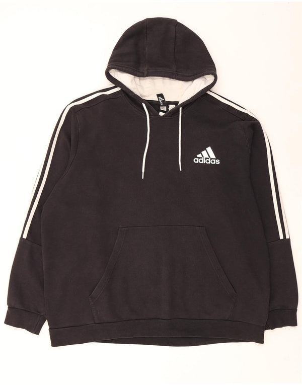 Мужской джемпер с капюшоном Adidas 3XL, черный хлопок