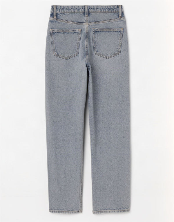 Женские прямые джинсы Zara с высокой посадкой EU 34 2XS W24 L27 синие