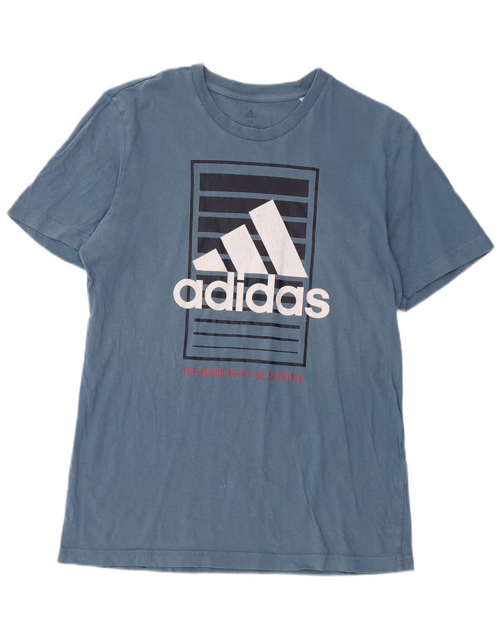 Мужская футболка с рисунком Adidas Top Medium Blue