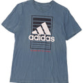 Мужская футболка с рисунком Adidas Top Medium Blue