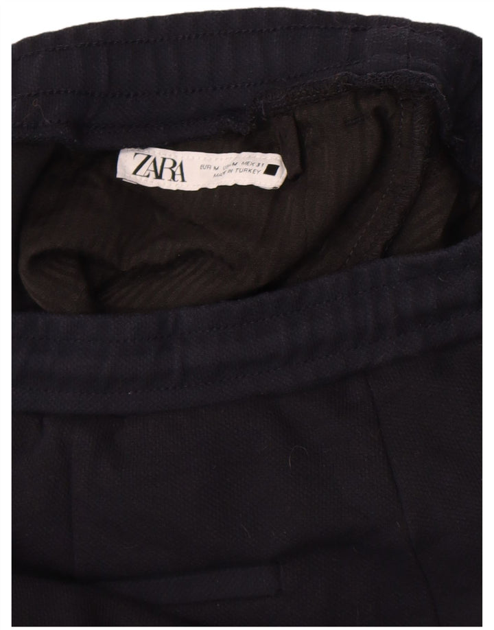 Мужские спортивные шорты Zara среднего размера, темно-синие