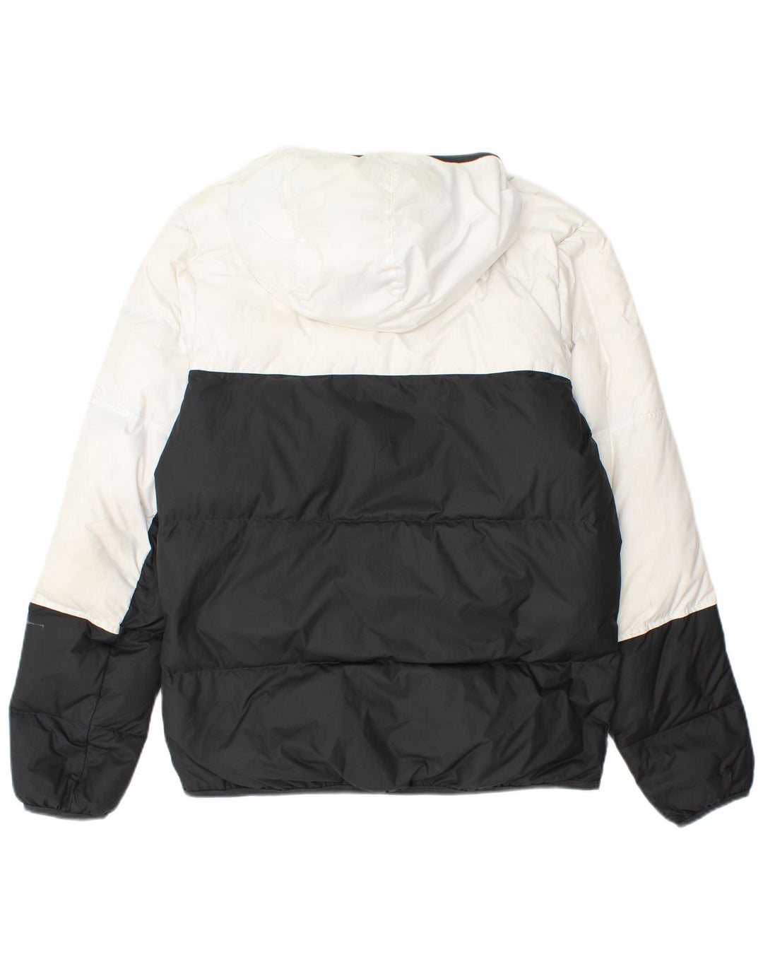 Мужская утепленная куртка с капюшоном Nike UK 36, маленькая черная, полиэстер с цветными блоками