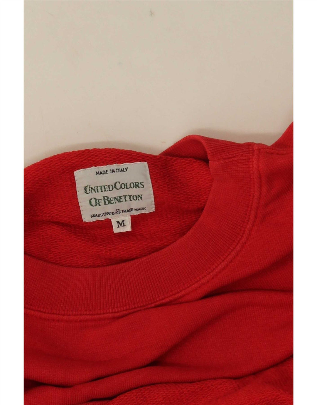 Женский свитер оверсайз Benetton UK 14, средний красный