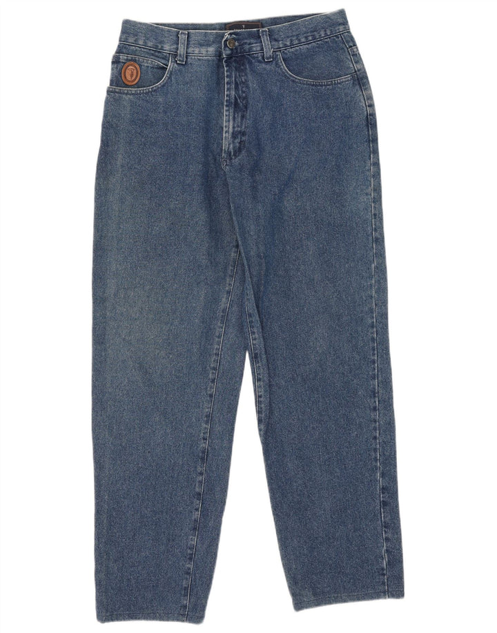 Мужские зауженные джинсы Trussardi W32 L30 синие, хлопок