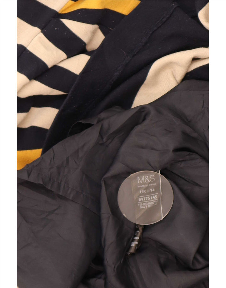 Женское платье-футляр Marks & Spencer UK 14, средний темно-синий в полоску