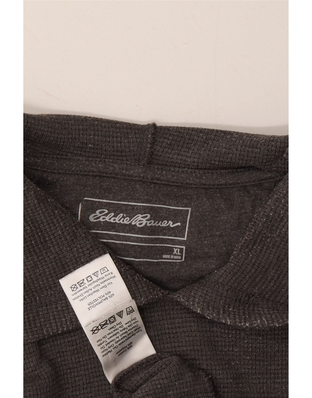 EDDIE BAUER Mens Hoodie Jumper XL Grey Cotton Vintage Eddie Bauer and Second-Hand Eddie Bauer from Messina Hembry 
