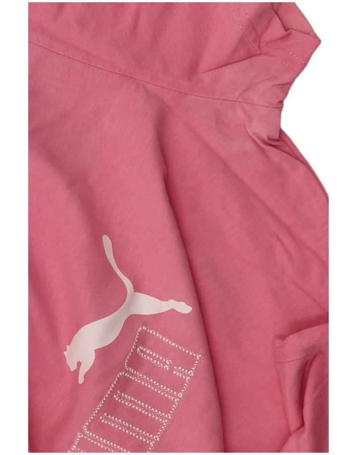 Женская футболка с рисунком Puma Top UK 14 Medium Pink