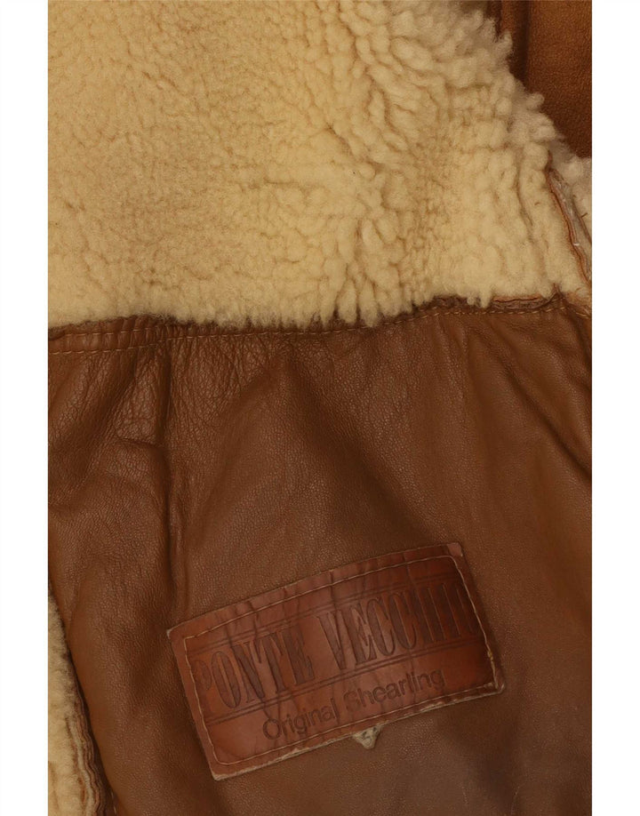 Мужская короткая дубленка Ponte Vecchio IT 54 2XL Коричневый