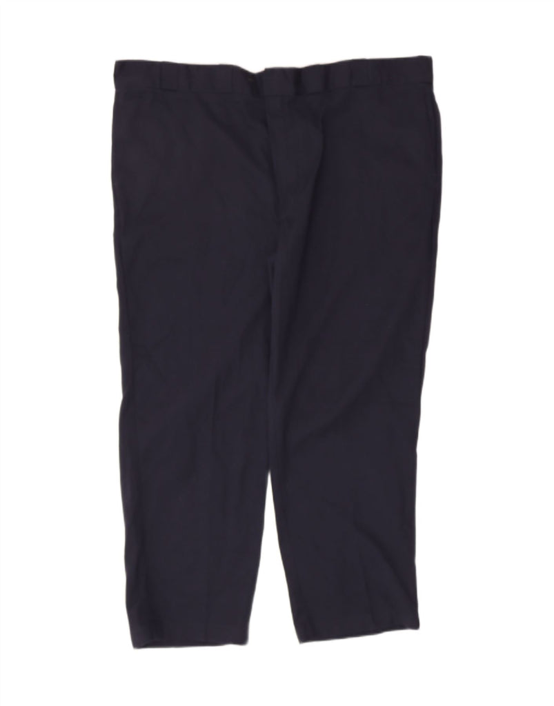 DICKIES Mens Flex Straight Chino Trousers W48 L30 Navy Blue Cotton Vintage Dickies and Second-Hand Dickies from Messina Hembry 
