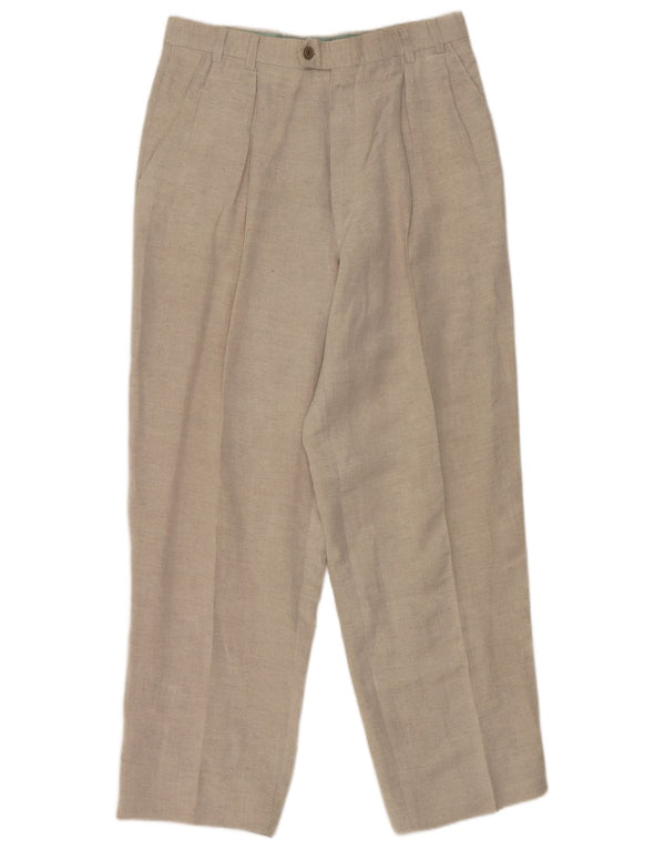 Мужские костюмные брюки Bocodo IT 48 Medium W30 L29 Бежевый лен