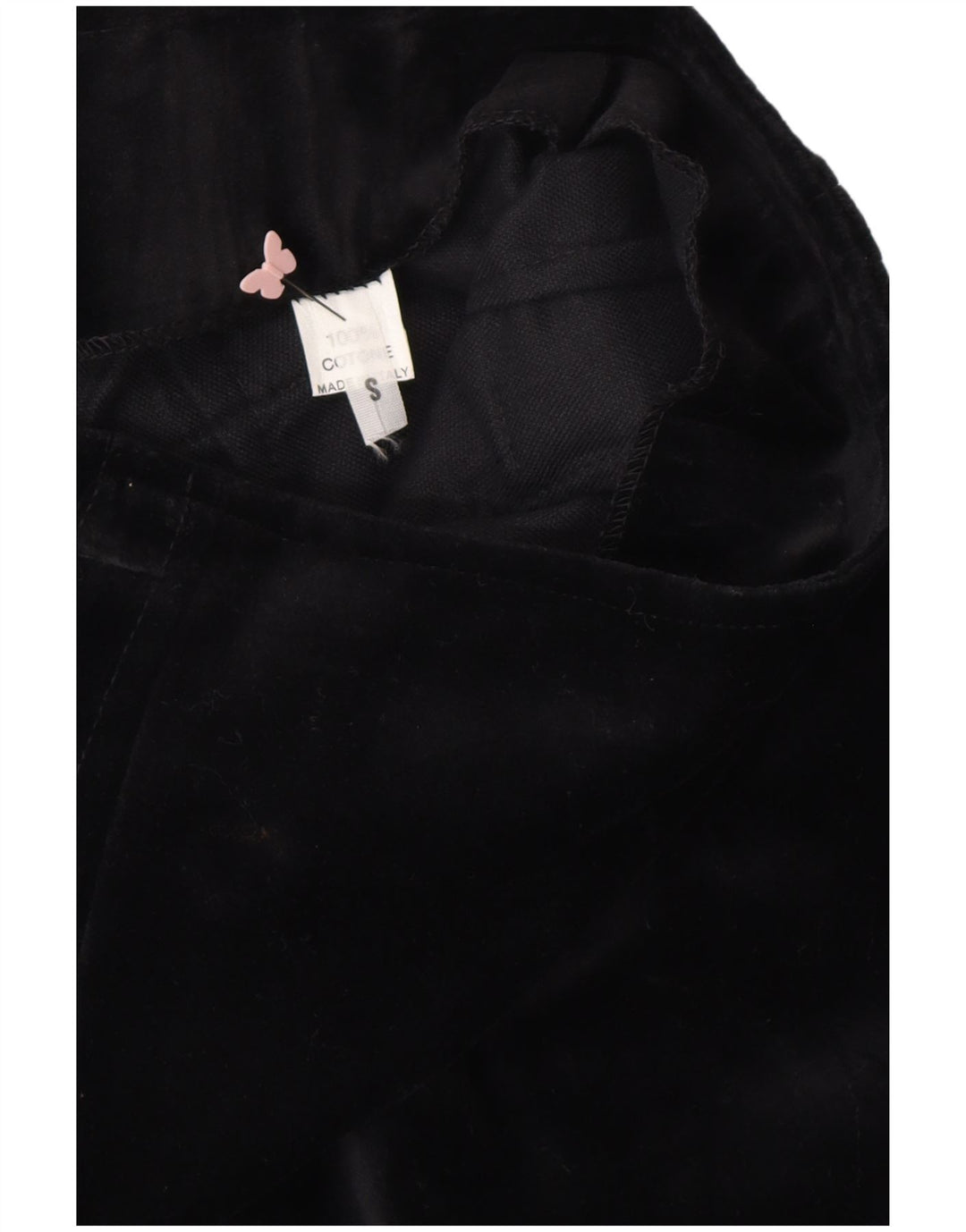 ВИНТАЖНАЯ женская юбка-карандаш, маленькая W24, черный хлопок