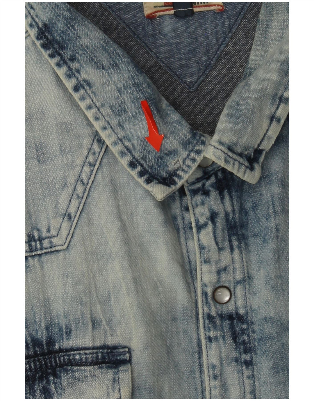 Мужская джинсовая рубашка Tommy Hilfiger XL, синяя, хлопок