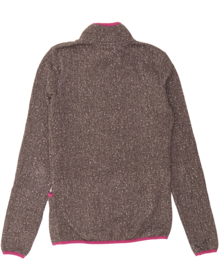 MOUNTAIN WAREHOUSE Womens Fleece Jacket UK 10 Small Brown Herringbone Vintage Mountain Warehouse and Second-Hand Mountain Warehouse from Messina Hembry 