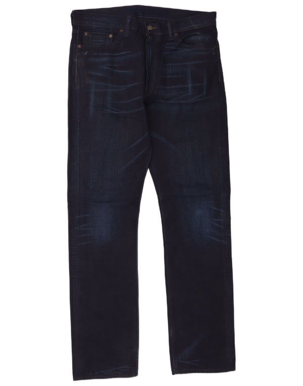 Мужские прямые джинсы Levi's 513 W36 L34 темно-синие, хлопок