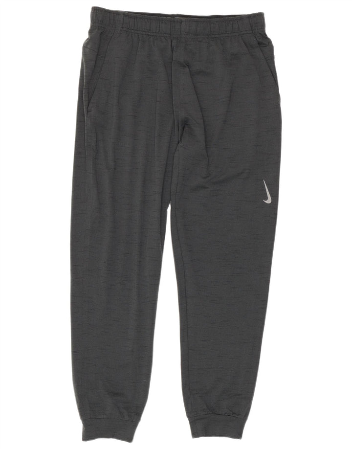 Мужские спортивные брюки Nike Dri Fit, джоггеры, большой серый полиэстер с крапинками