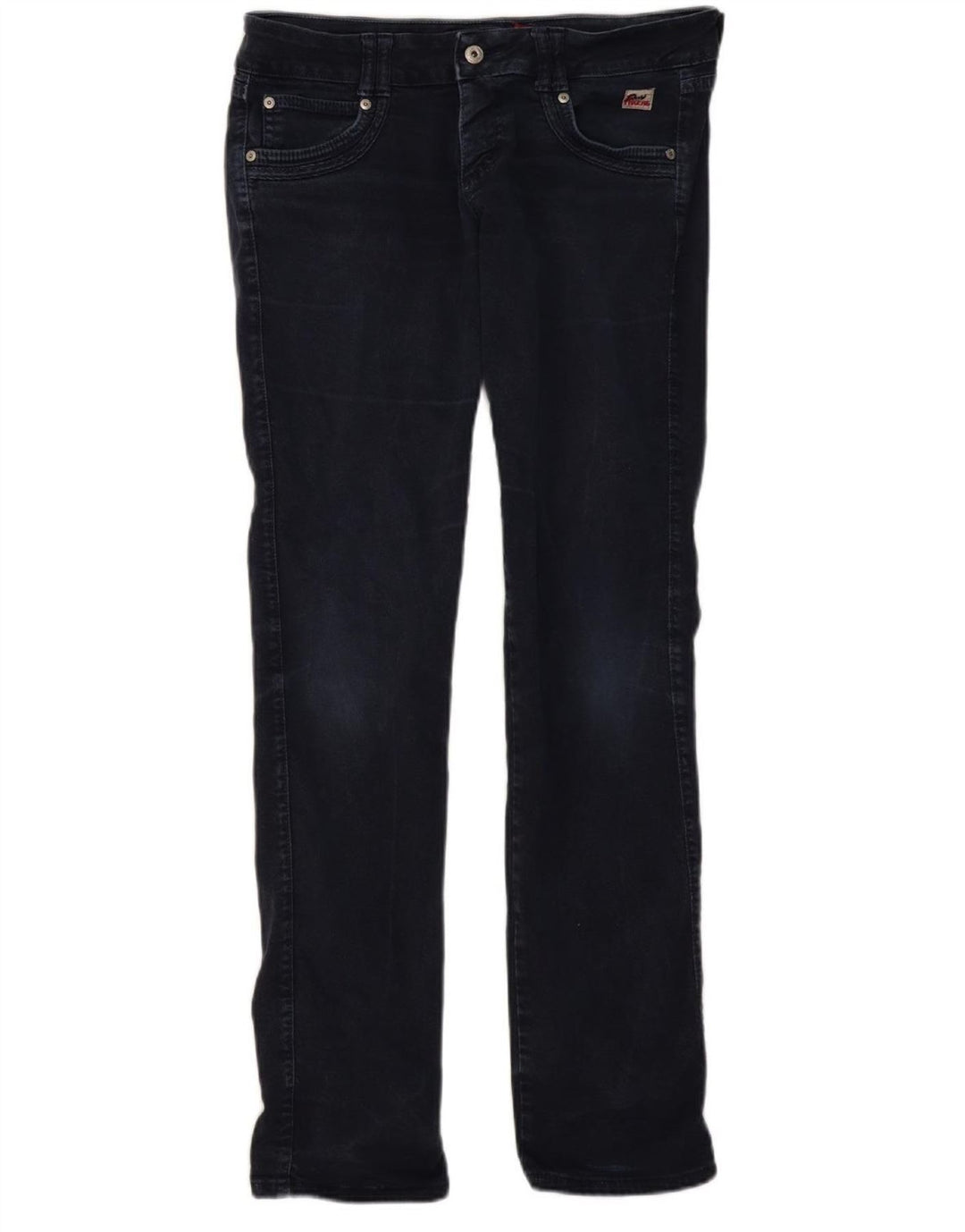 ROY ROGERS Womens Straight Jeans W31 L33 Navy Blue Cotton