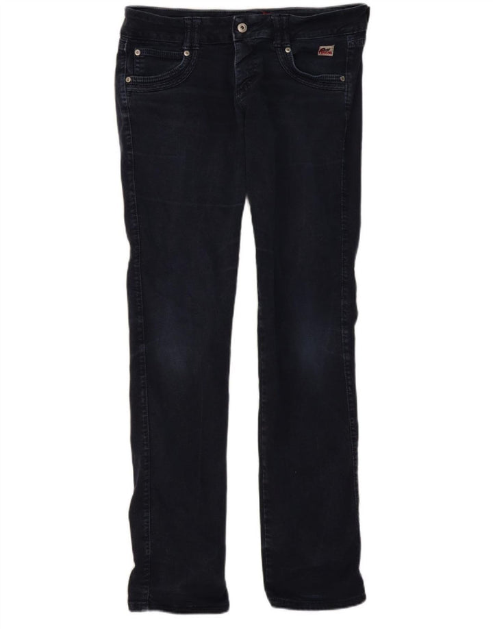 ROY ROGERS Womens Straight Jeans W31 L33 Navy Blue Cotton