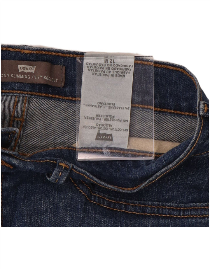 LEVI'S Womens 512 Bootcut Jeans US 12 Large W30 L32 Blue