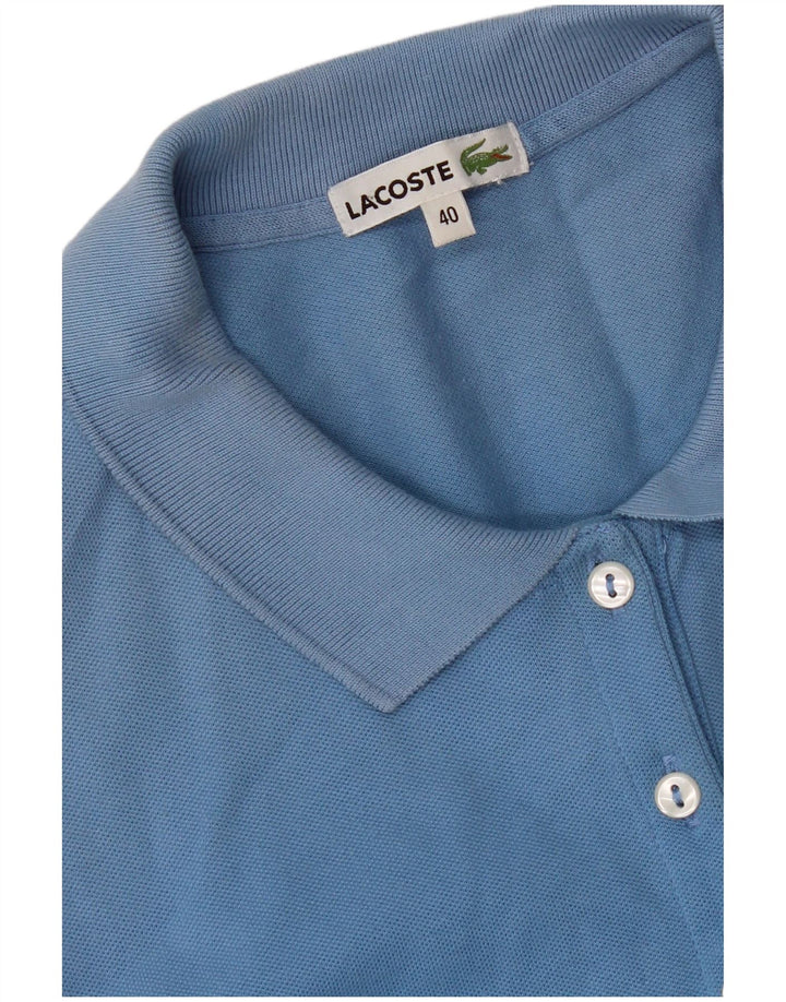Женское платье-поло Lacoste, размер 40, средний синий