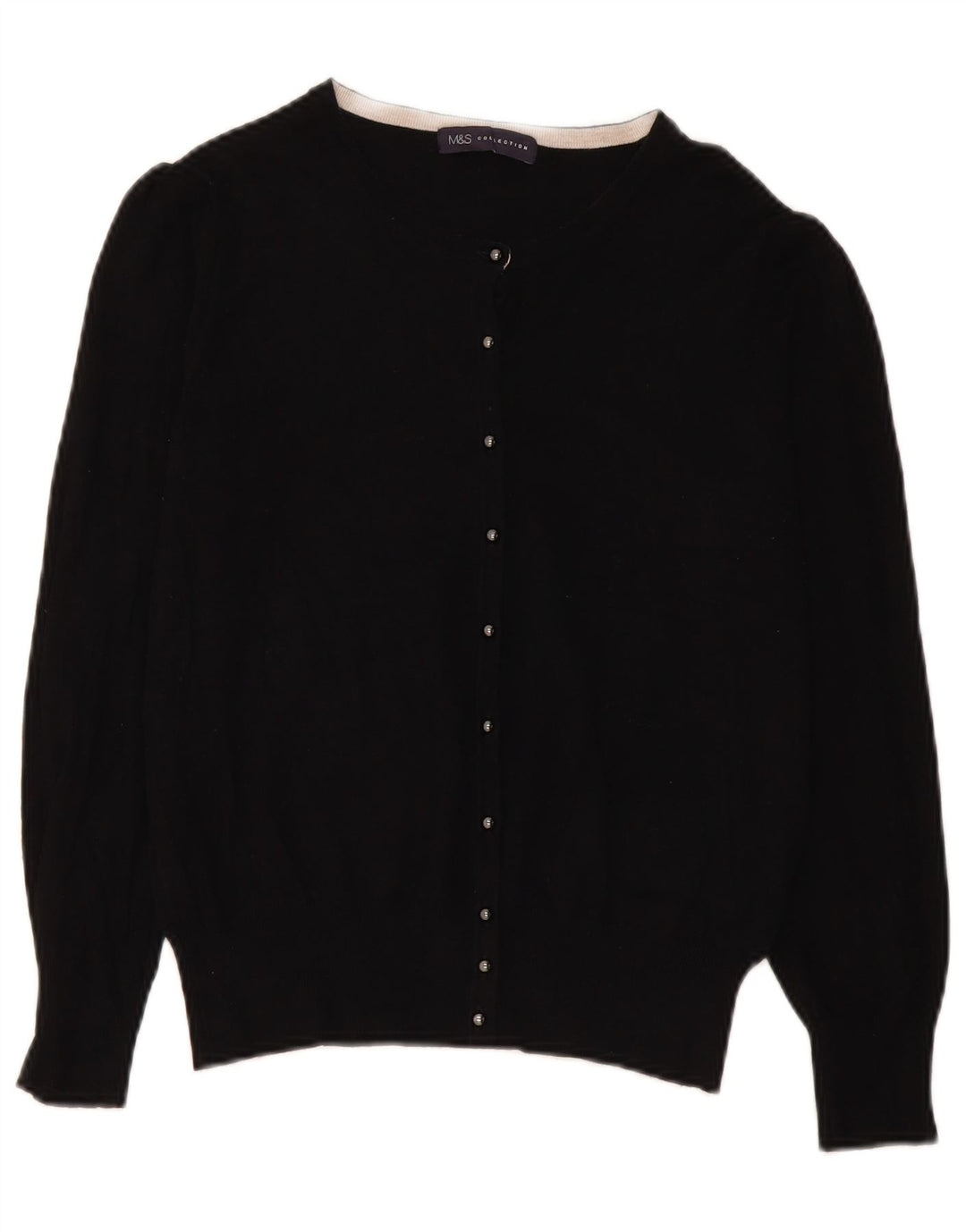 Женский кардиган Marks & Spencer UK 14, средний черный, вискоза